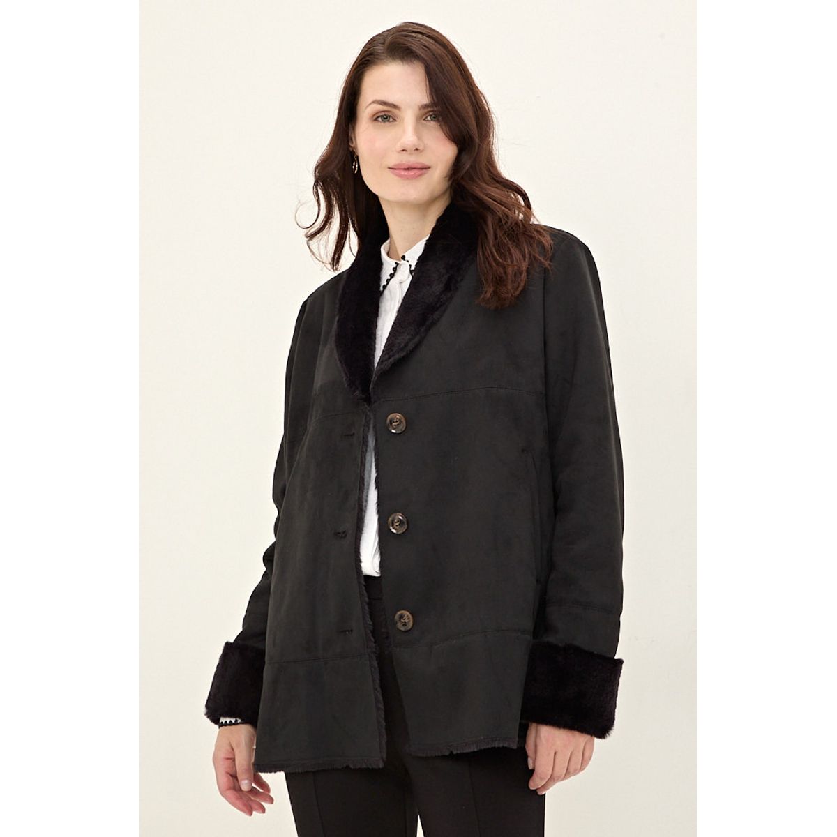 MA GRIFFE - Chaqueta Negro Mujer Magriffe