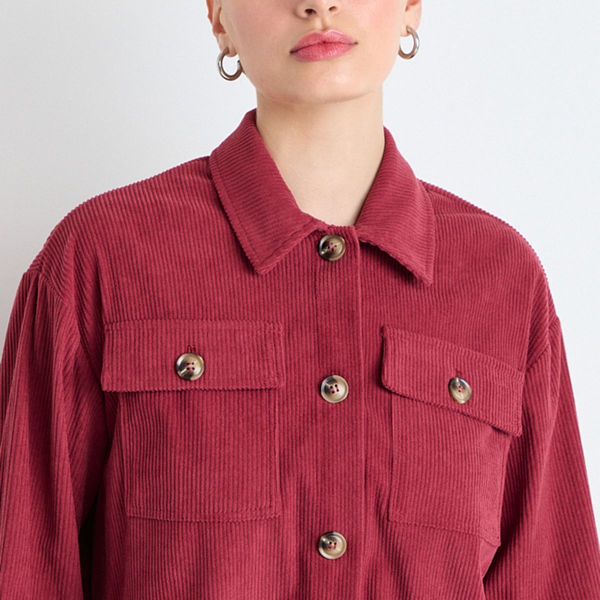 IO - Chaqueta Burdeo Mujer Io