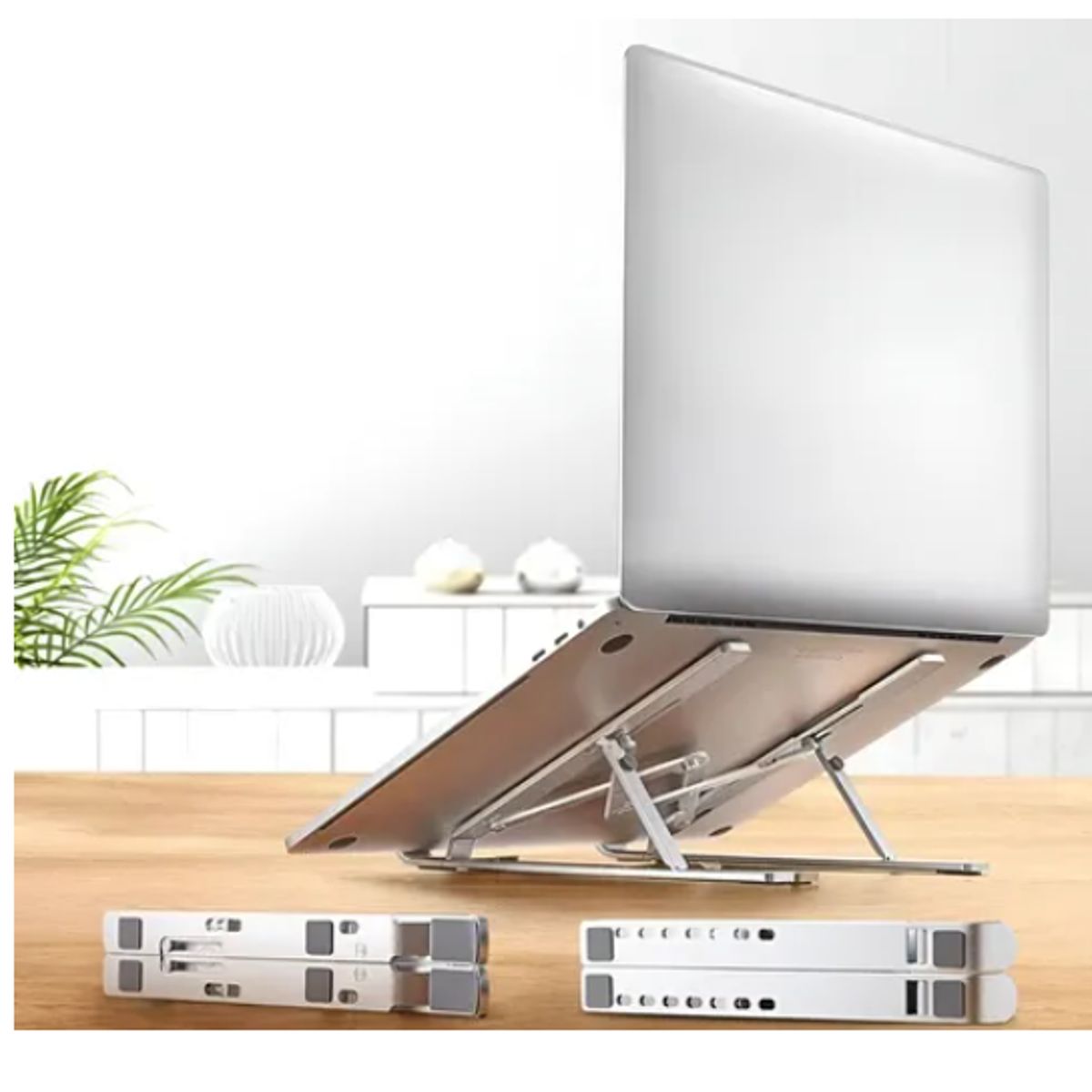 GENERICO - Soporte Aluminio Notebook Macbook Portátil Hasta 156.