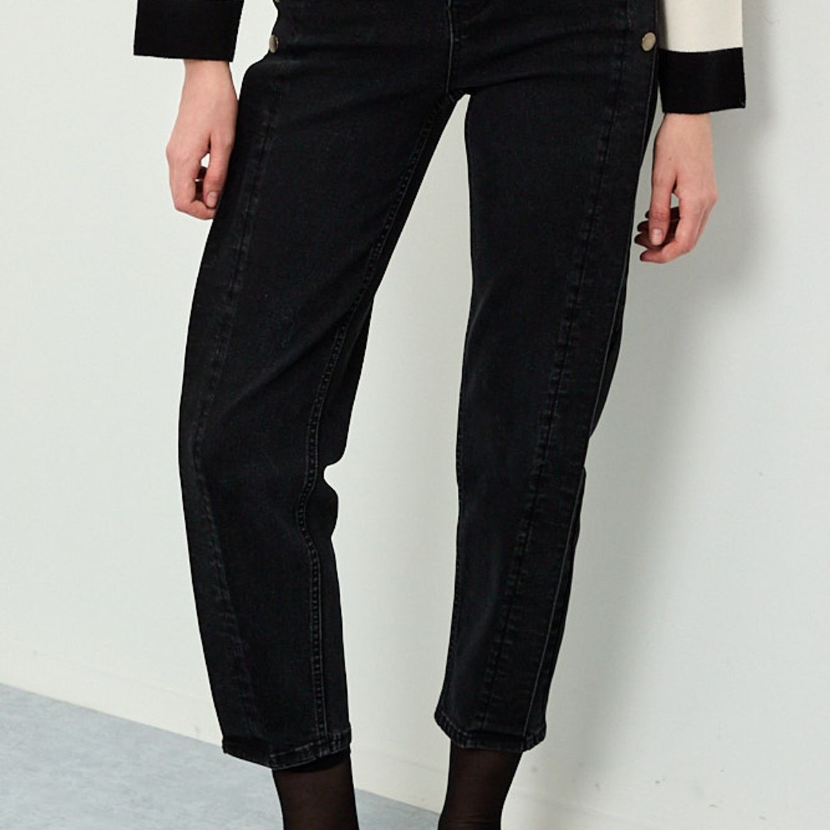 IO - Jeans Negro Mujer Io