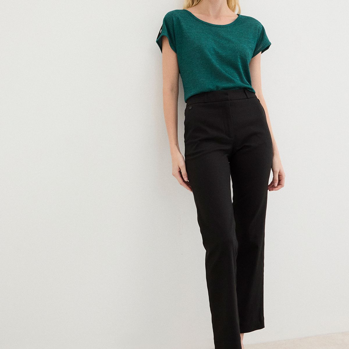 ASH - Pantalon Negro Mujer Ash