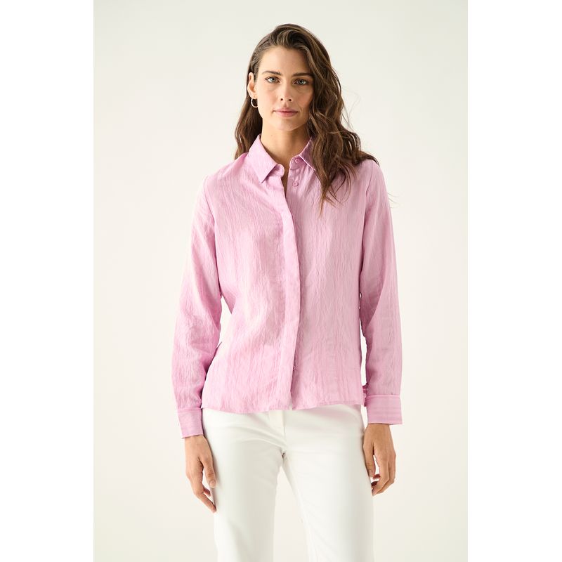 ASH - Blusa Manga Larga Rosado Mujer Ash