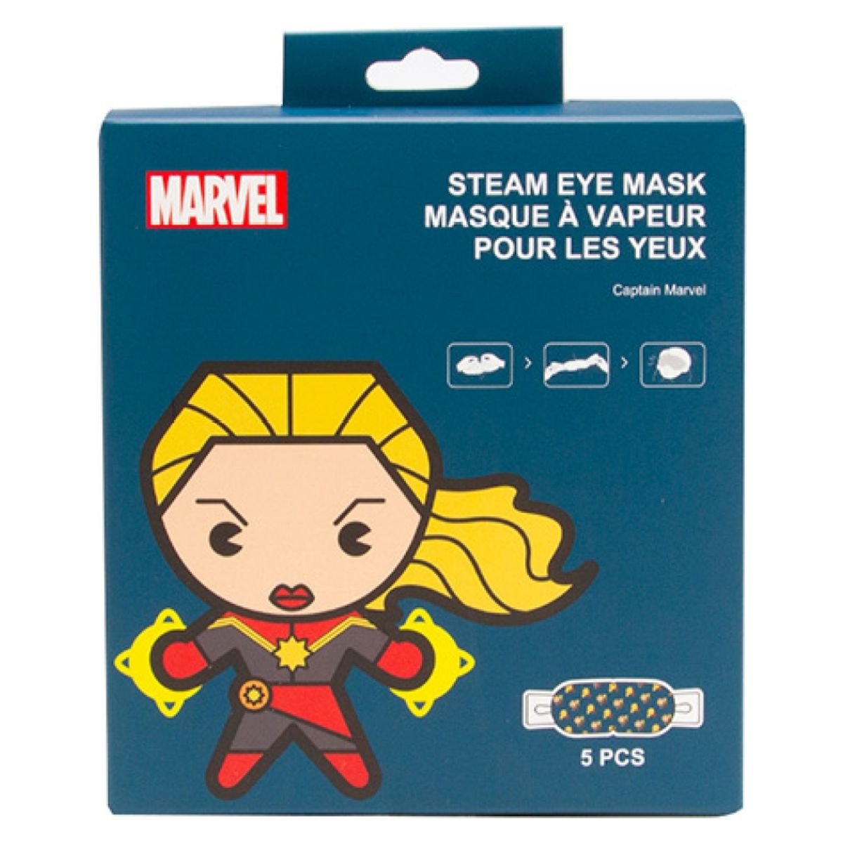 MINISO - Antifaz Termico Capitana Marvel - Marvel