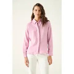 ASH - Blusa Manga Larga Rosado Mujer