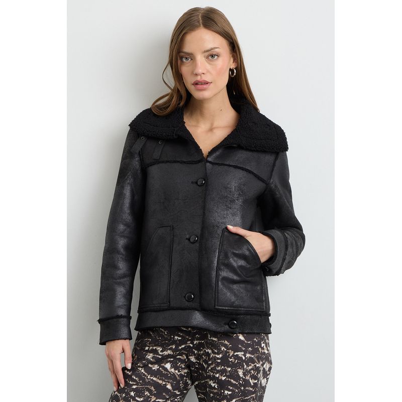 IO - Chaqueta Negro Mujer Io