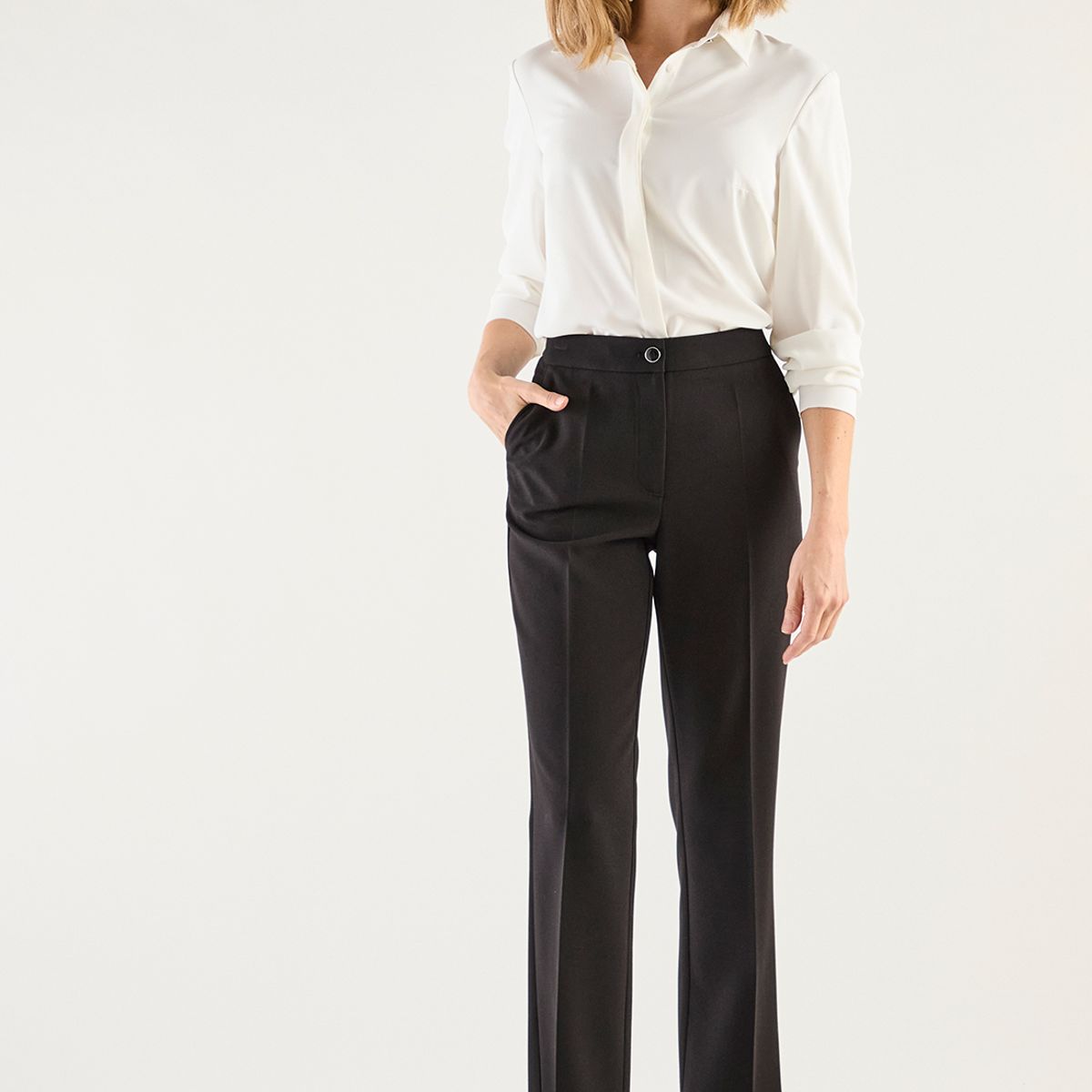 MA GRIFFE - Pantalon Negro Mujer Magriffe