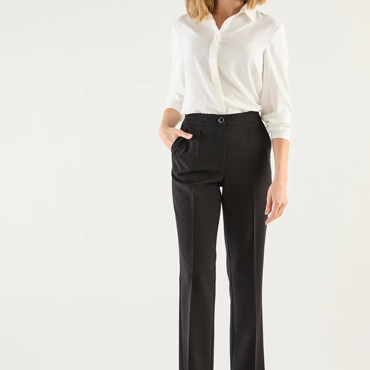 MA GRIFFE - Pantalon Negro Mujer Magriffe