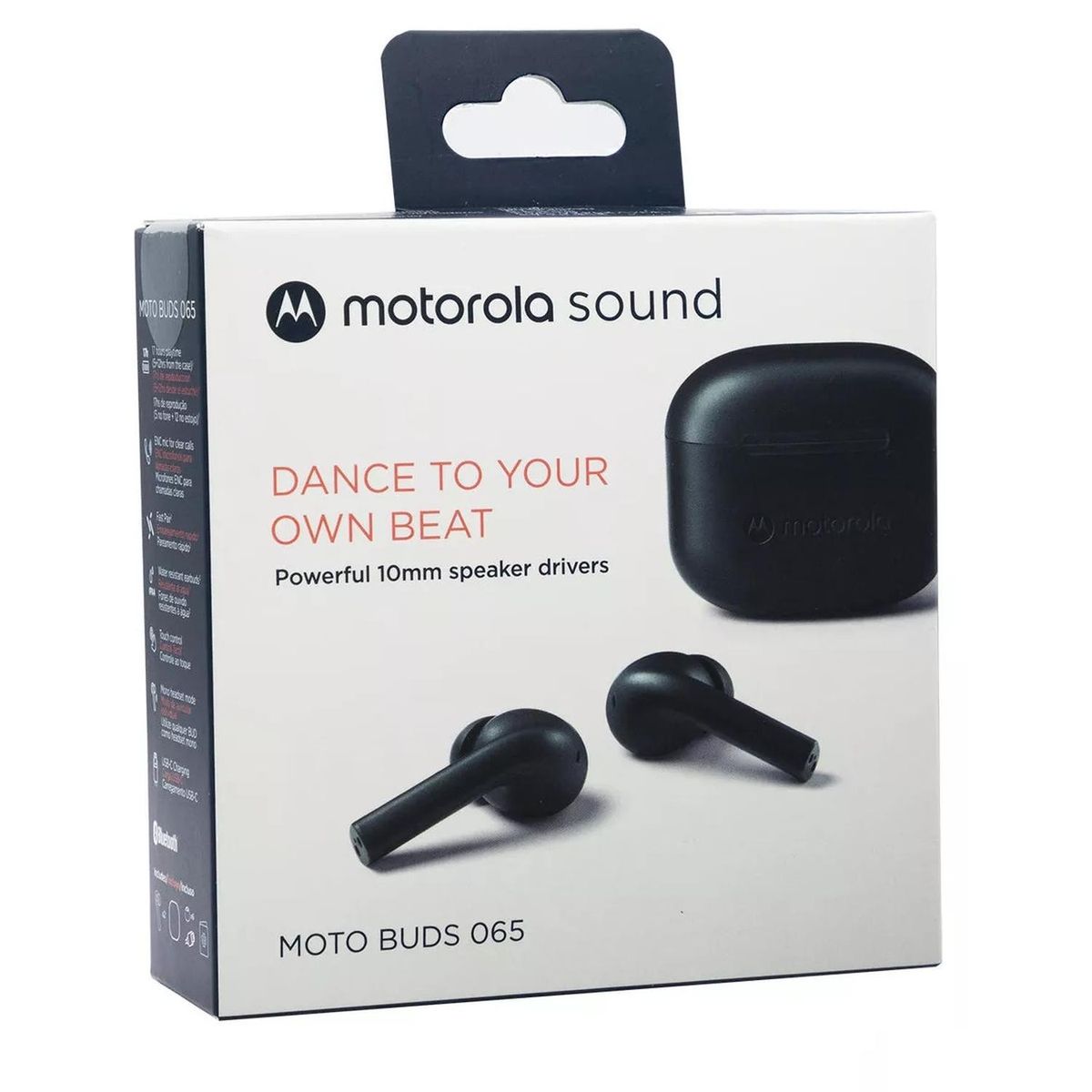 MOTOROLA - AUDIFONO MOTOROLA BUDS 065 NEGRO