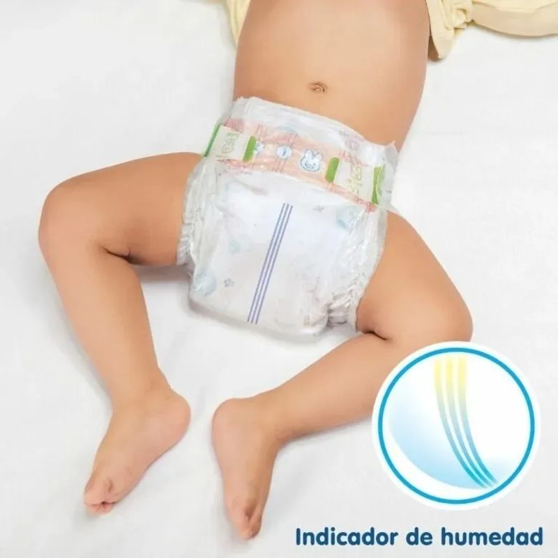 MERRIES - Pañales Bebes Desechables Velcro Merries Rn 5 Kg X 60