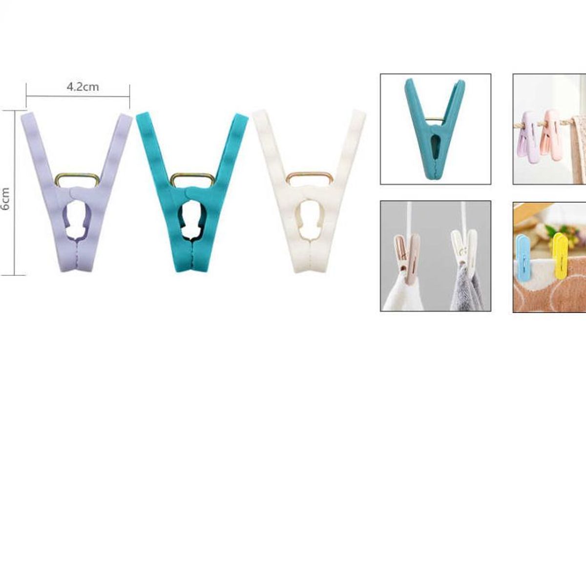 GENERICO - Pinza de Ropa 24 piezas