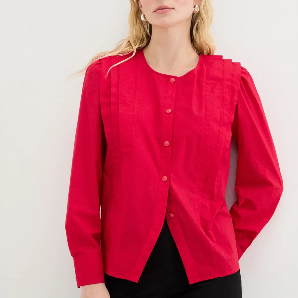 ASH - Blusa Manga Larga Rojo Mujer Ash