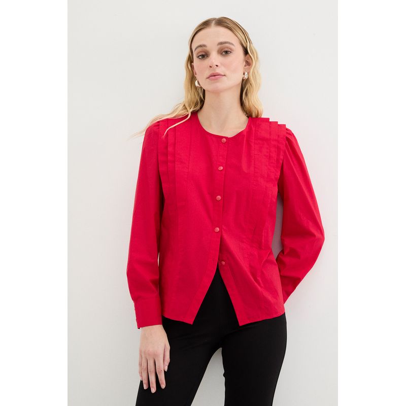 ASH - Blusa Manga Larga Rojo Mujer Ash