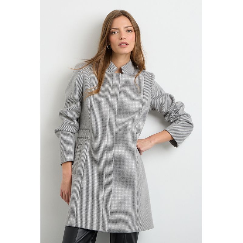 IO - Chaquetón Gris Mujer IO