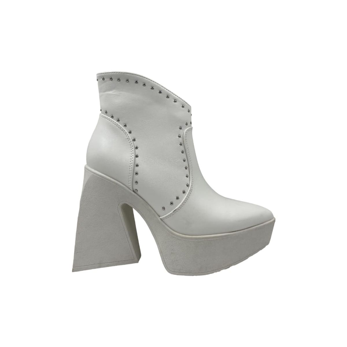 HERIEL - Bota Blanca Plataforma Mujer