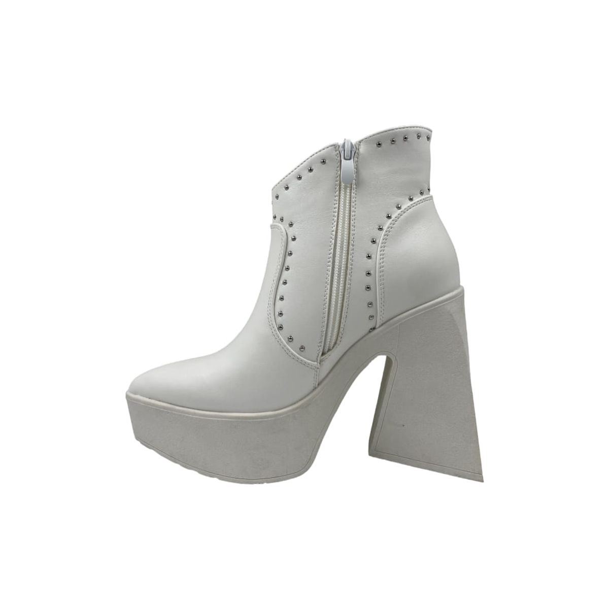 HERIEL - Bota Blanca Plataforma Mujer