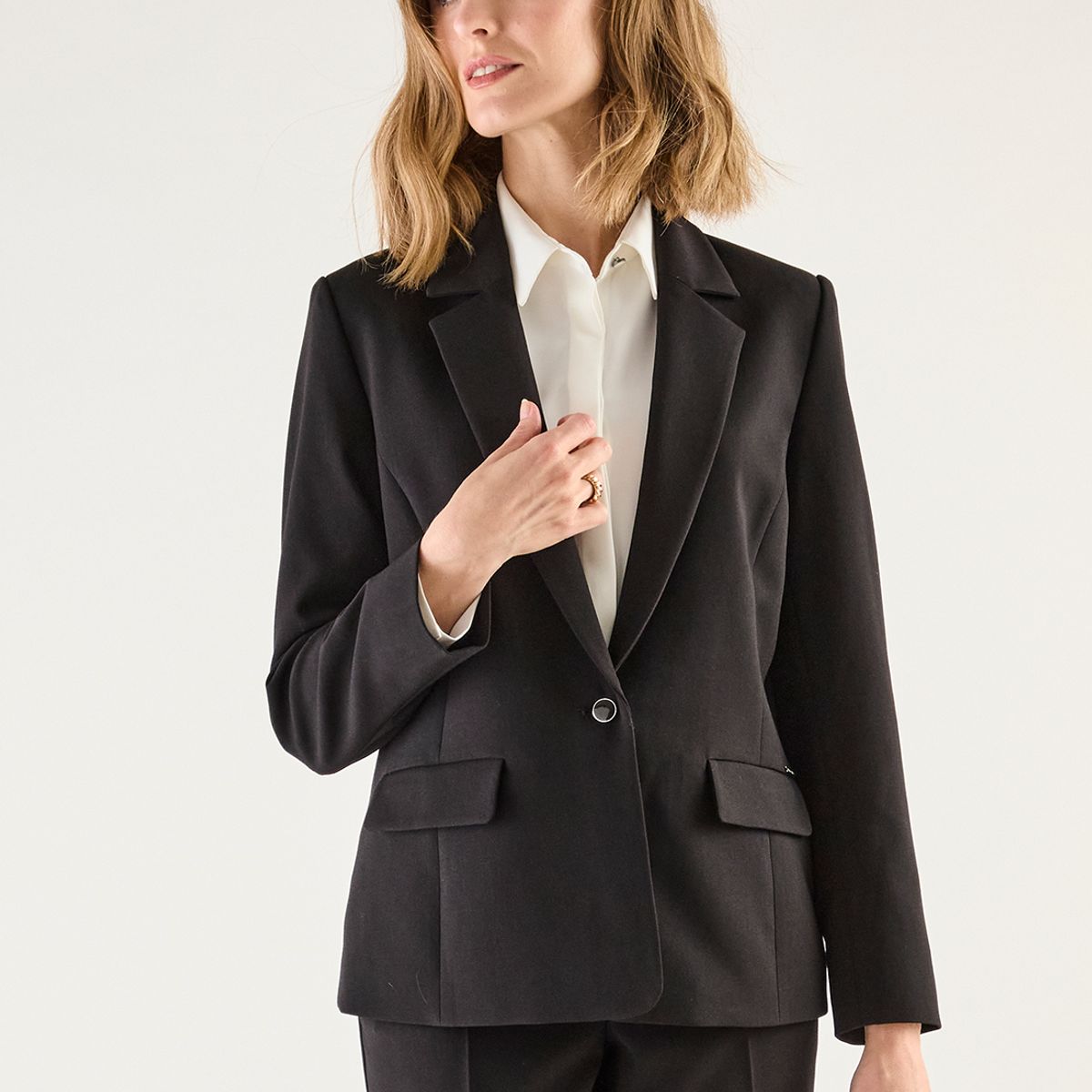 MA GRIFFE - Blazer Negro Mujer Magriffe