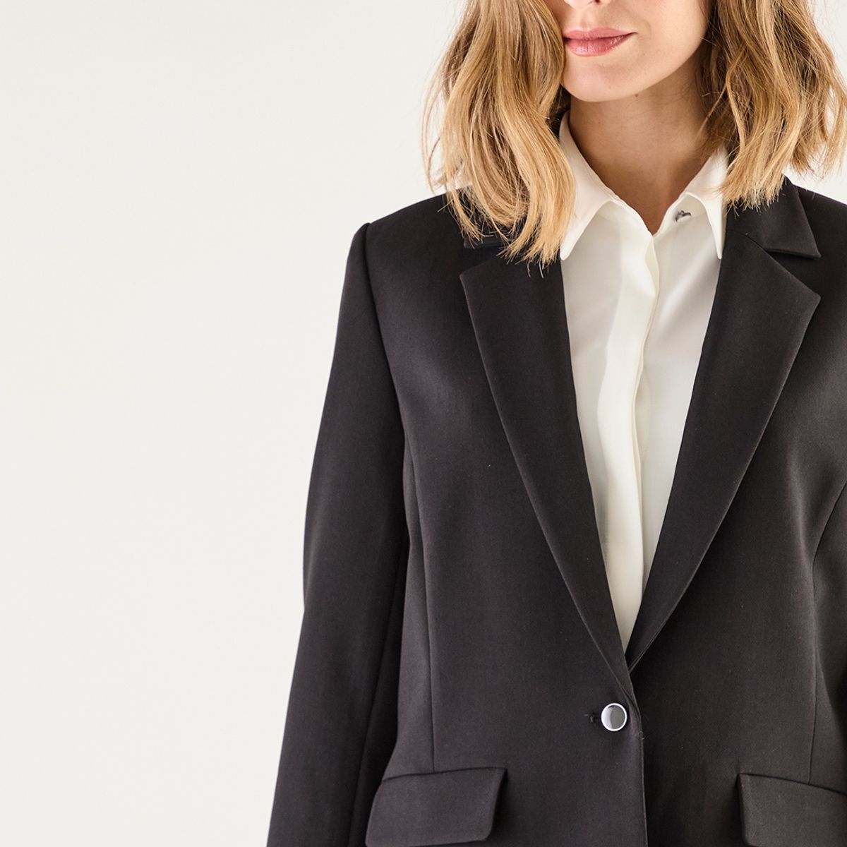 MA GRIFFE - Blazer Negro Mujer Magriffe