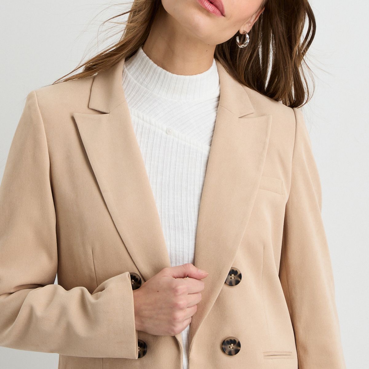 IO - Blazer Beige Mujer Io