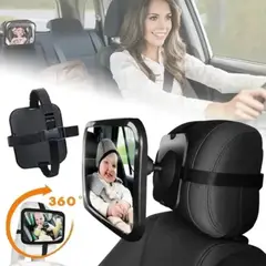 MOVI - Espejo Retrovisor Para Bebé Con Rotación 360° y Vista Amplia