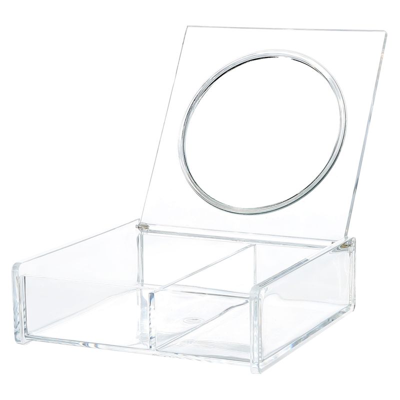 MINISO - Alhajero De Plastico Con Espejo Transparente 14.81