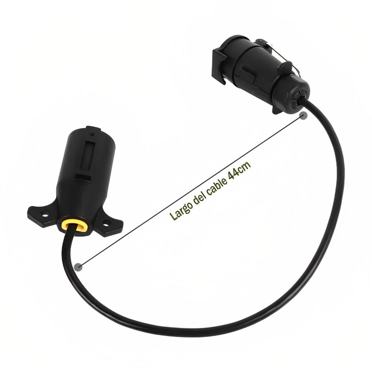 GENERICO - Adaptador Enchufe Vehículo Americano Remolque  7 pines