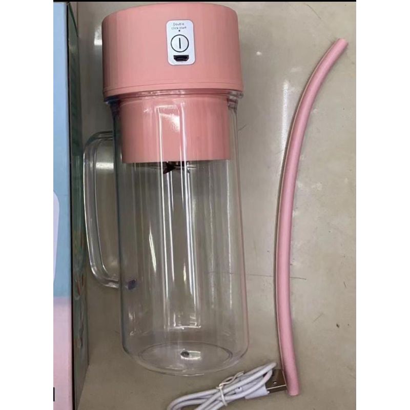 GENERICO - MINI LICUADORA VASO JUGUERA PORTATIL USB LUCES