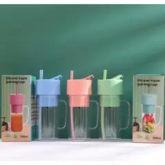 GENERICO - MINI LICUADORA VASO JUGUERA PORTATIL USB LUCES