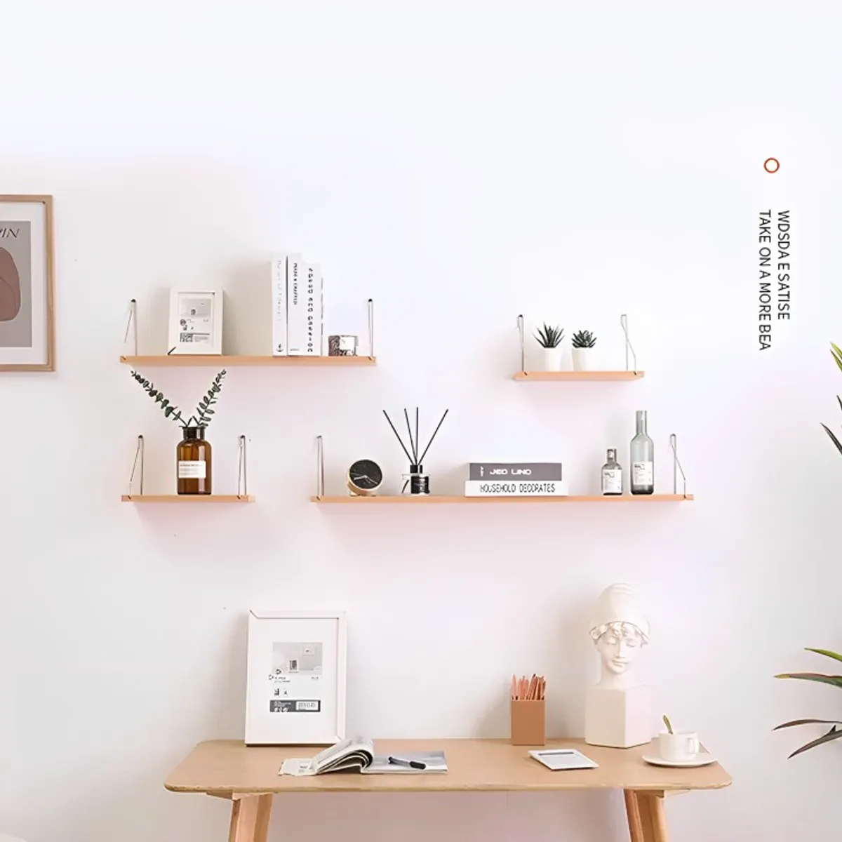 GENERICO - Estantes Flotantes De Pared Para Dormitorio Cocina Baño 4pcs