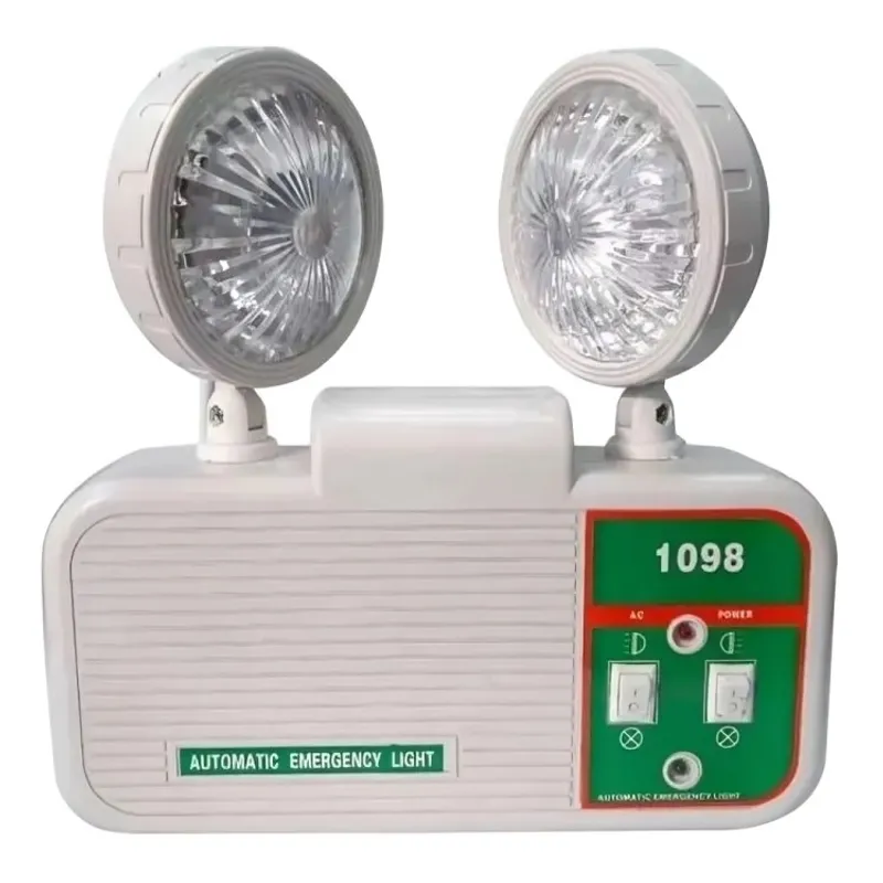 GENERICO - Luz Lampara Emergencia Led Doble Foco