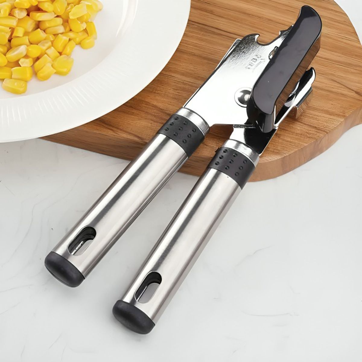 GENERICO - Abridor De Latas Abrelatas Manual Acero Inoxidable