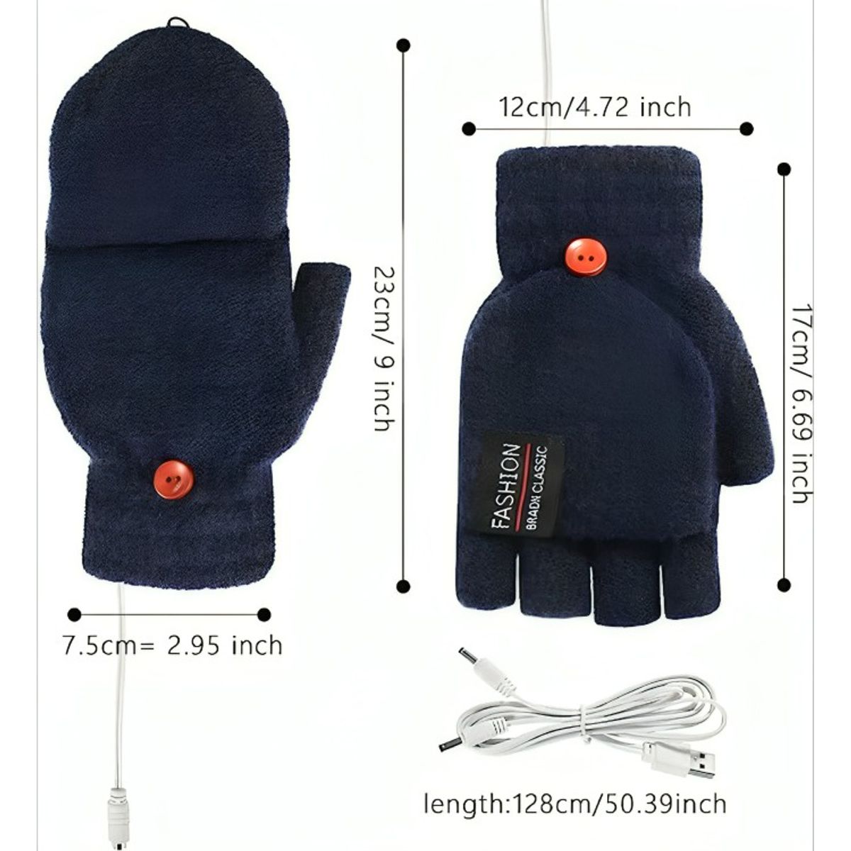 GENERICO - Guantes Calefactores Con Conexion Usb Calentador De Manos