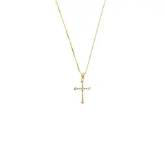 JOYAS MONTERO - Collar Aura Microcircon Baño de oro 24k