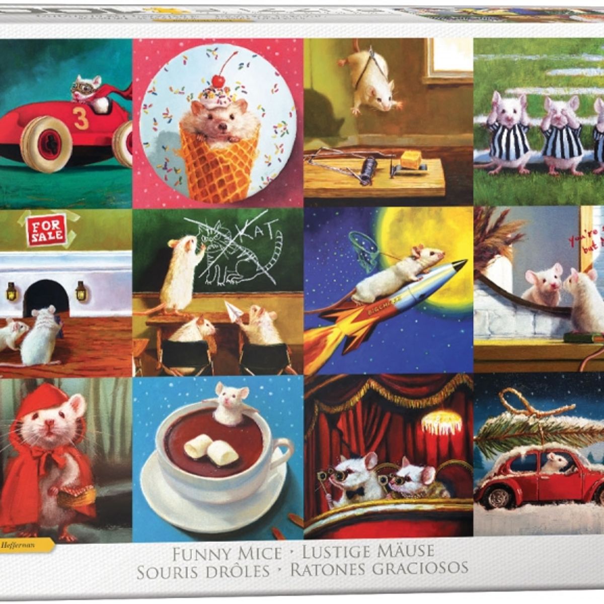 EUROGRAPHICS - EUROGRAPHICS 6000-5695 FUNNY MICE BY LUCIA HEFFERNAN PUZZLE
