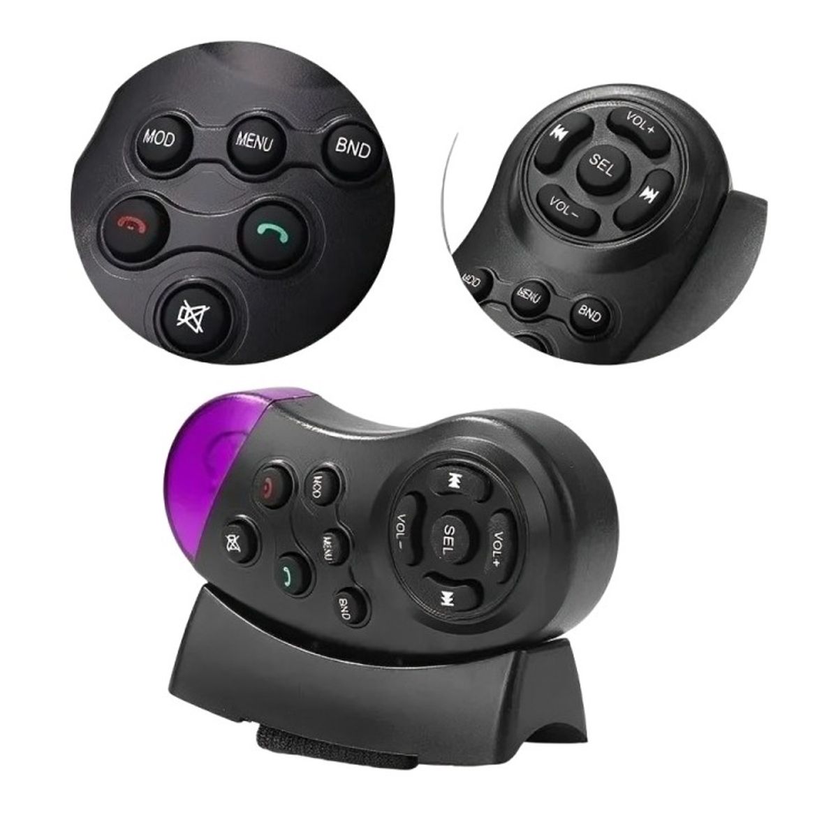 GENERICO - Control Mando Volante Radio Inalambrico Multimedia Universal