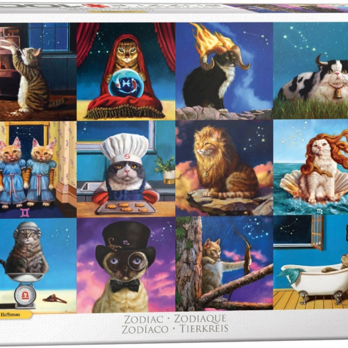 EUROGRAPHICS - EUROGRAPHICS 6000-5769 ZODIAC CATS PUZZLE 1000 PIEZAS