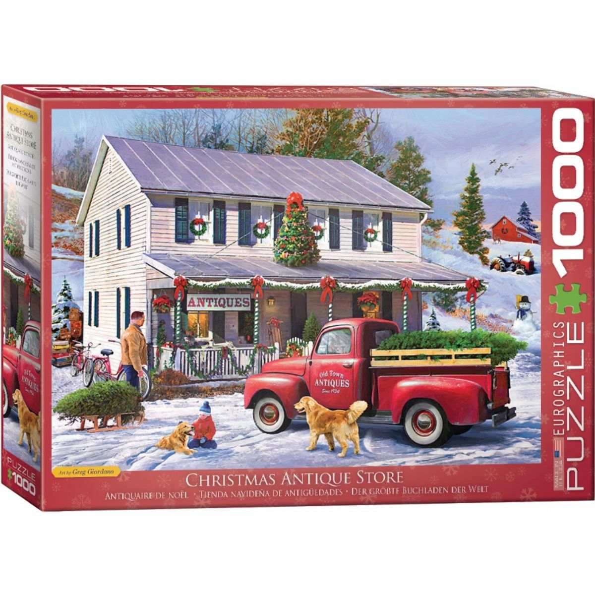 EUROGRAPHICS - EUROGRAPHICS 6000-5544 ANTIQUE CHRISTMAS STORE PUZZLE 1000