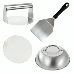 GENERICO - Kit De Prensa De Hamburguesas De Acero Inoxidable