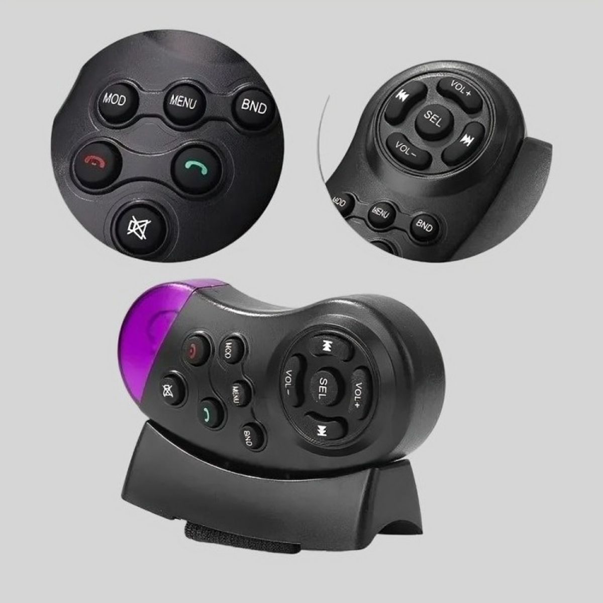 GENERICO - Control Mando Volante Radio Inalambrico Multimedia Universal