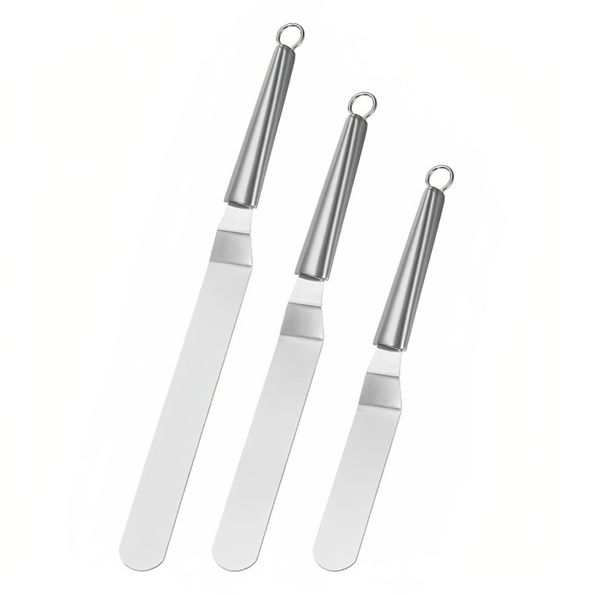 GENERICO - Set 3 Espátulas Alisadora Repostera Decoración Tortas