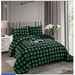 GENERICO - Cubrecama de Invierno Plush con Chiporro 2 plazas Negro RS1042