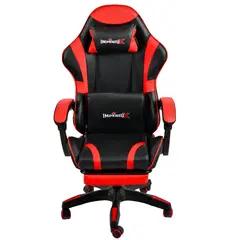 GENERICO - SILLA GAMER CON MASAJESADOR Y REPOSA PIES RECLINABLES