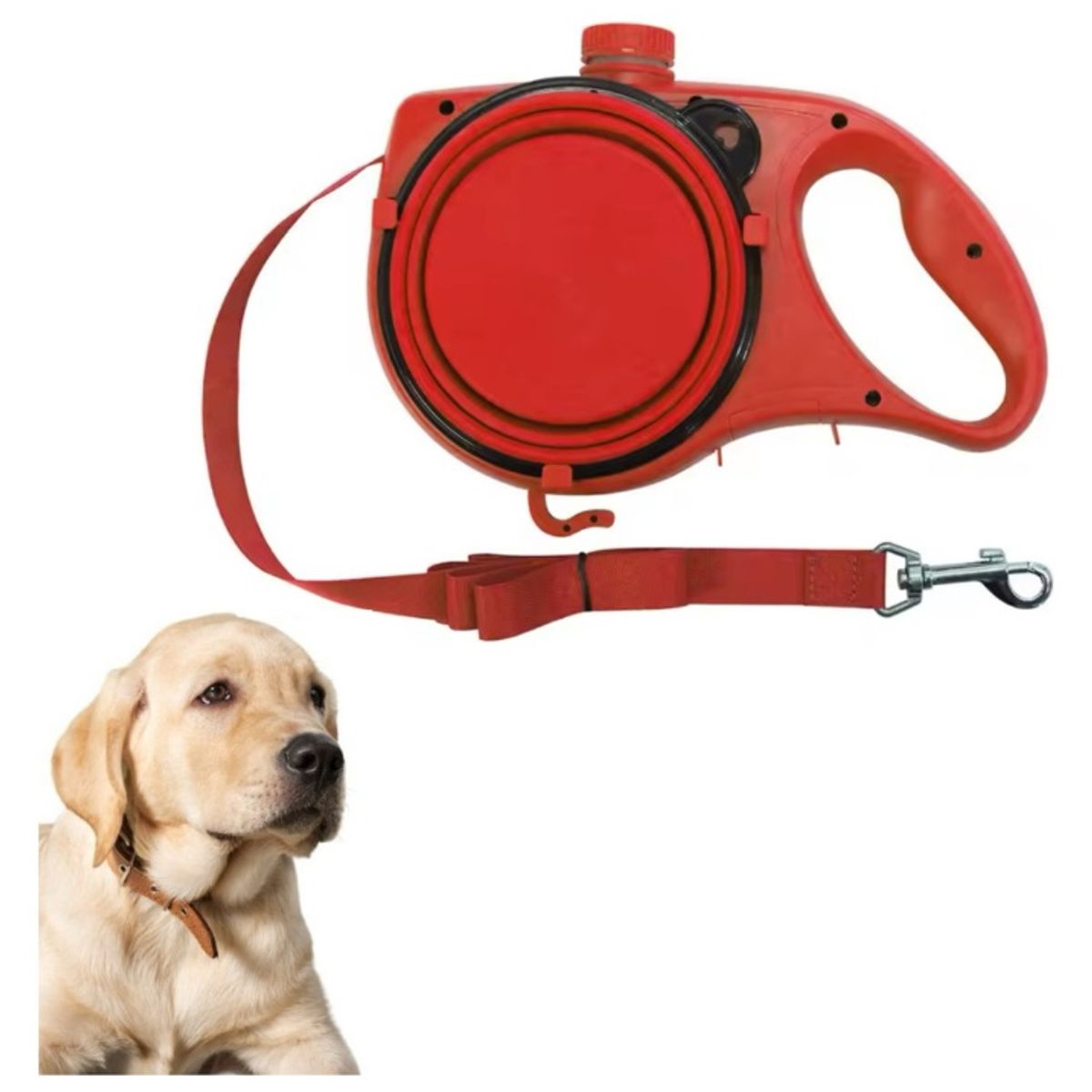 GENERICO - Correa Multifunción Mascotas - Rojo