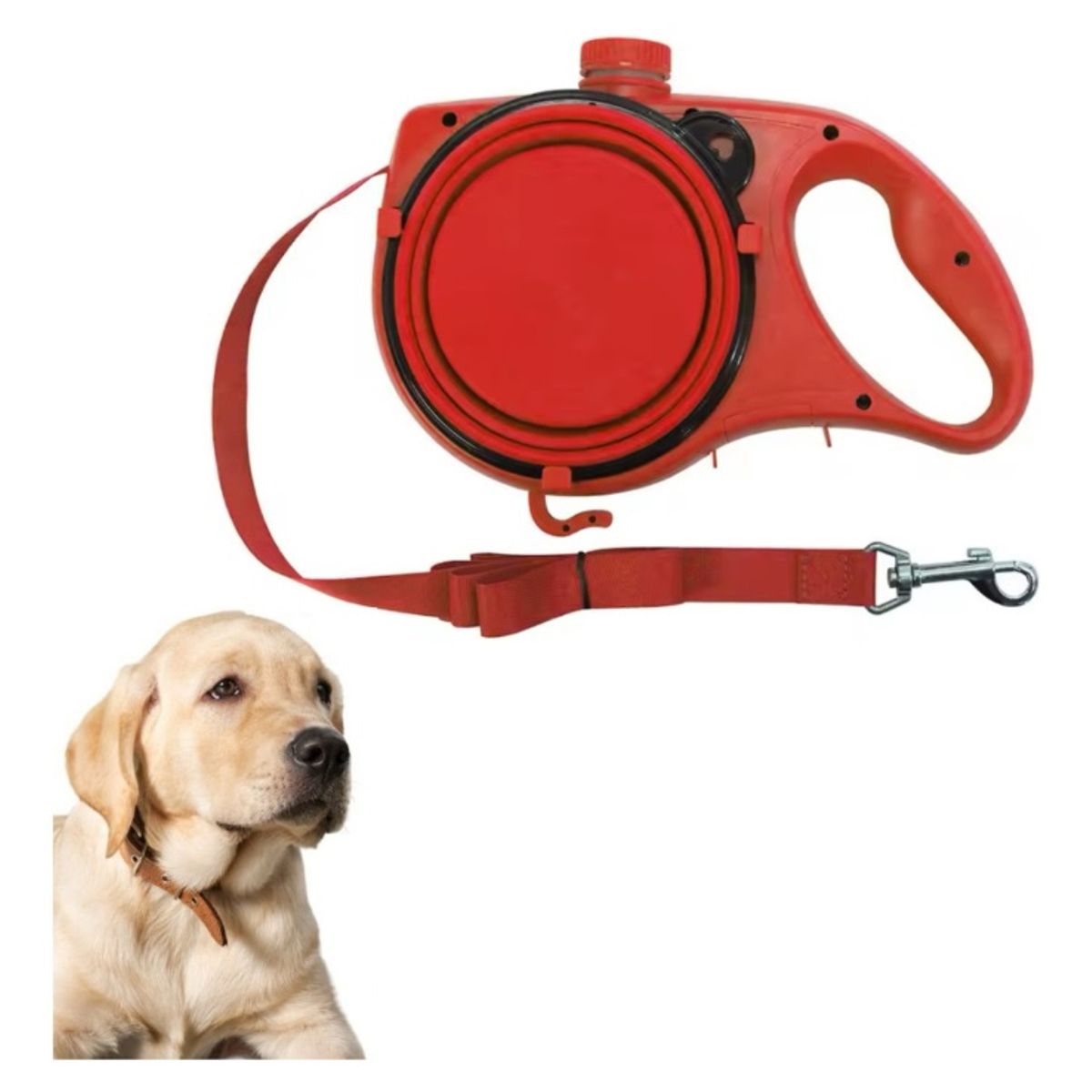 GENERICO - Correa Multifunción Mascotas - Rojo