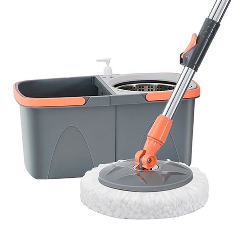GENERICO - Mopa Trapeador Giratorio 360° Centrifugadora Doble Rueda