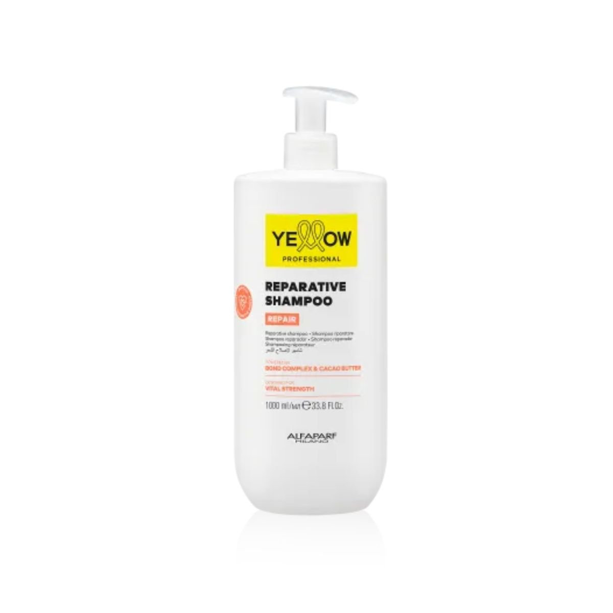 ALFAPARF MILANO - SHAMPOO ALFAPARF YELLOW REPARACIÓN CACAO 1000 ML