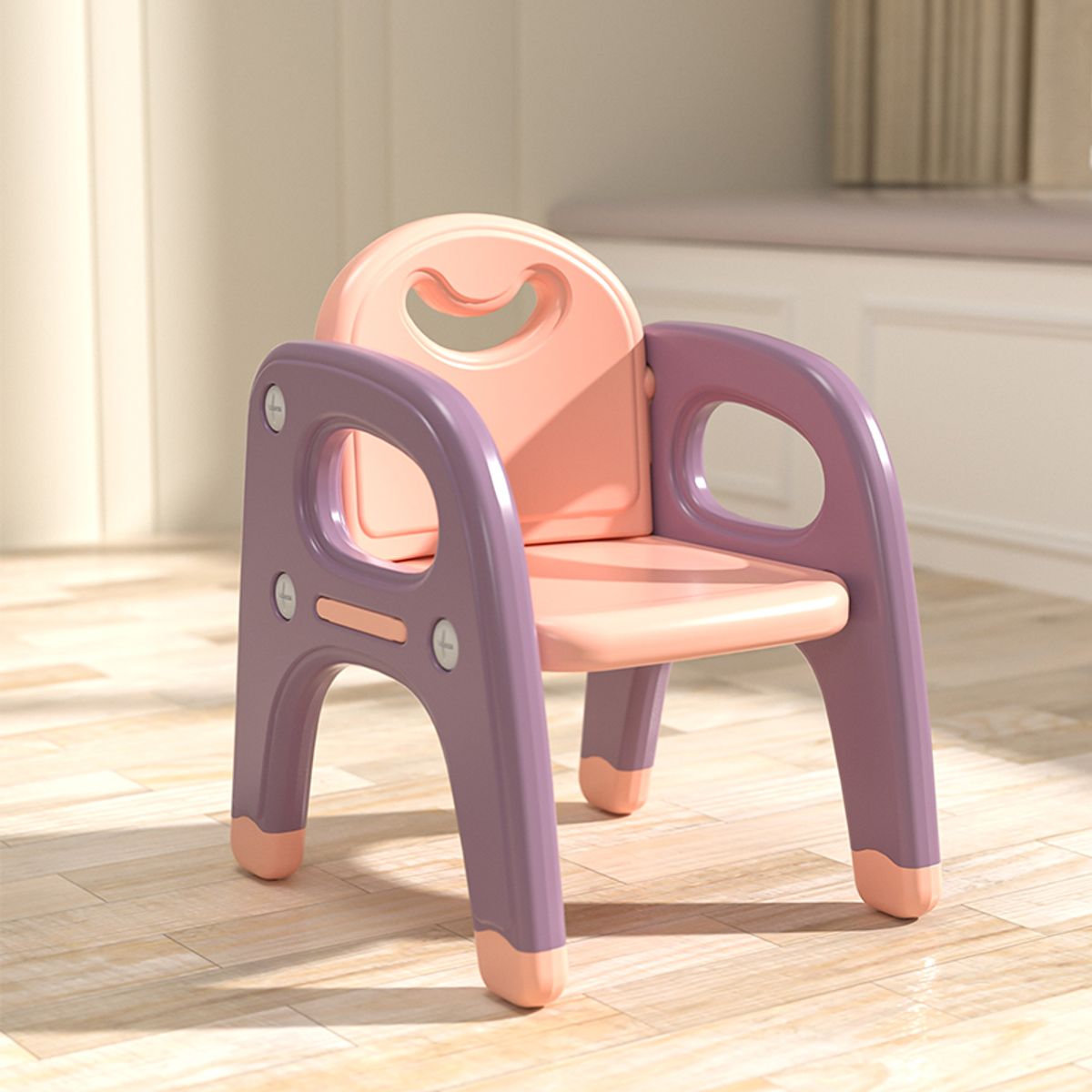 GENERICO - Mesa con silla para niños rosado con violeta