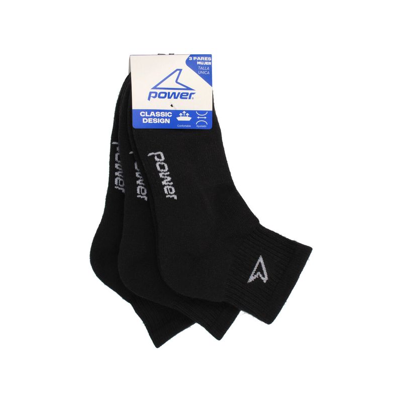 POWER - Calcetines Hombre  Power Tripack Classic Mn Black