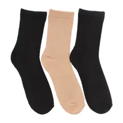 BATA - Calcetines Mujer 3Pack Thick Basic Multicolor