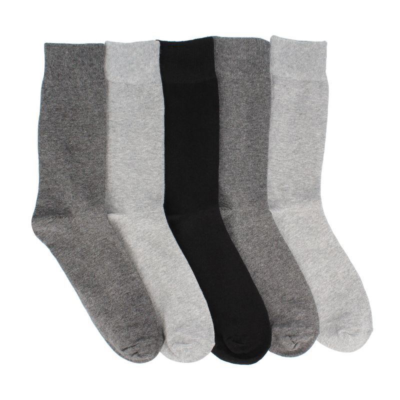 BATA - Calcetines Hombre  Bata Fivepack Crew Grises Multicolor