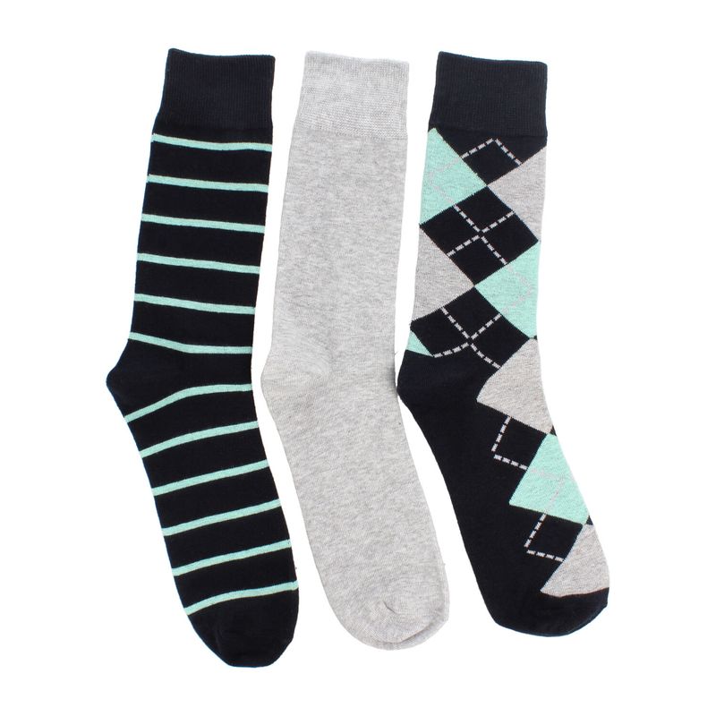 BATA - Calcetines Hombre  Bata 3Pack Crew Rombos Multicolor